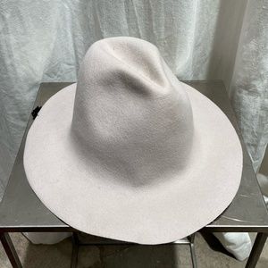 Elegant Cream Women's Fedora Hat Rabbit